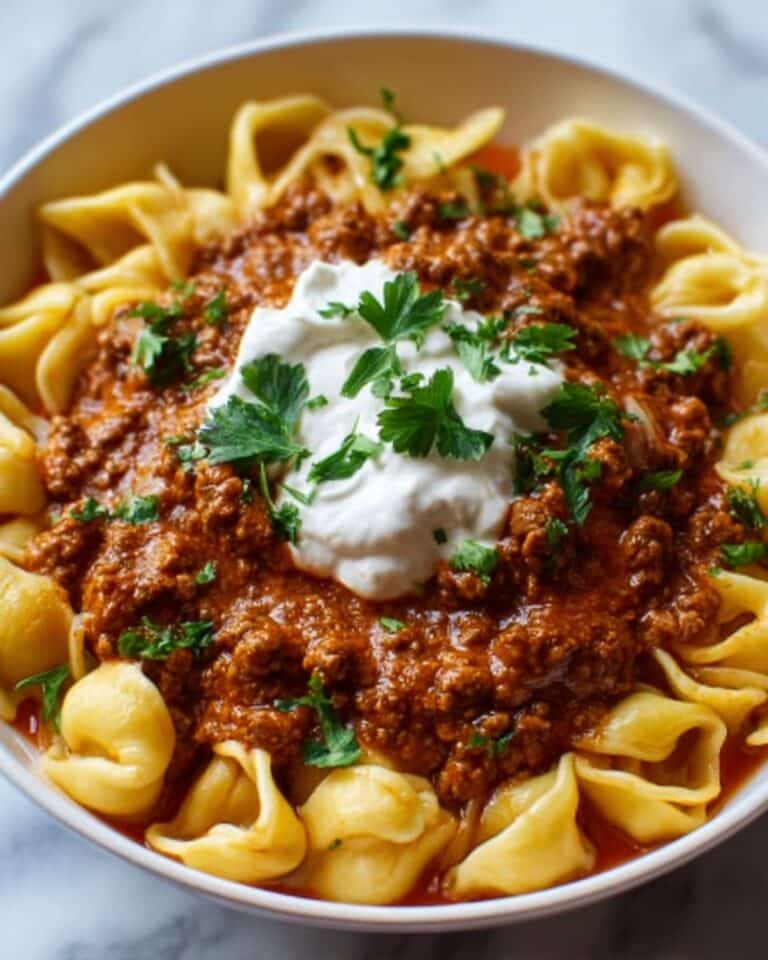 Cheesy Beef Enchiladas Tortellini Recipe