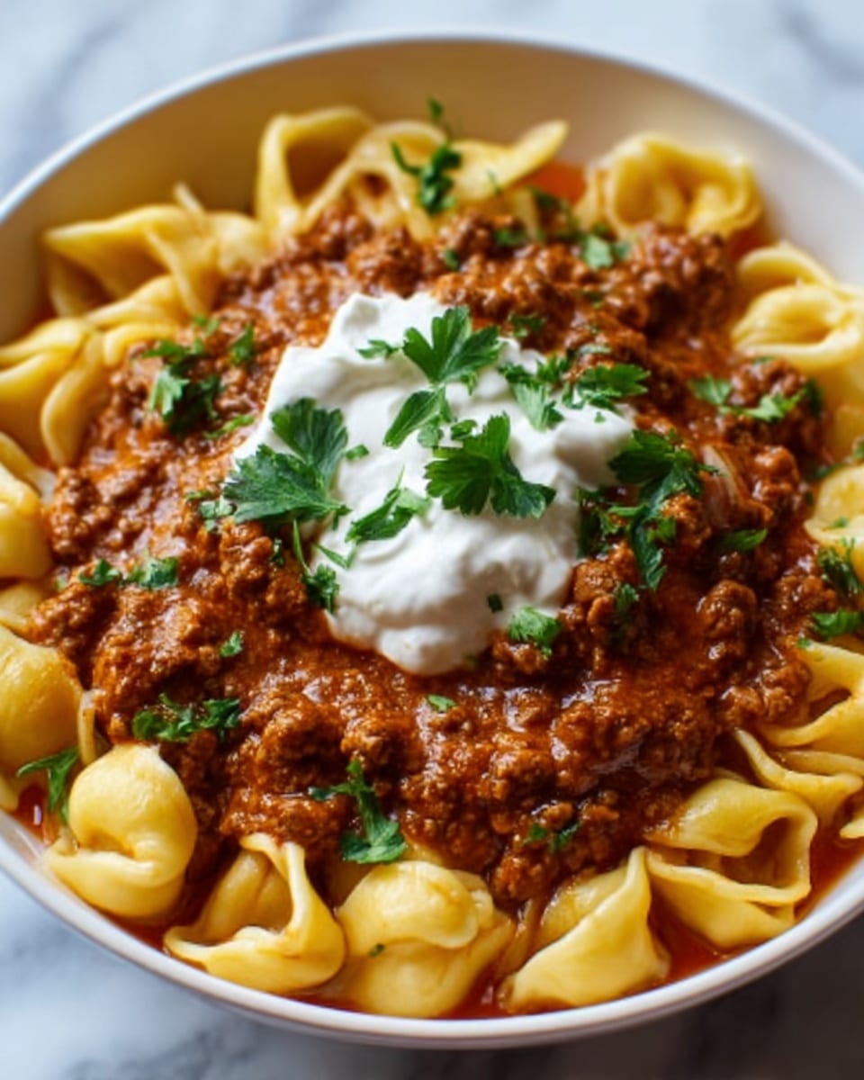 Cheesy Beef Enchiladas Tortellini Recipe