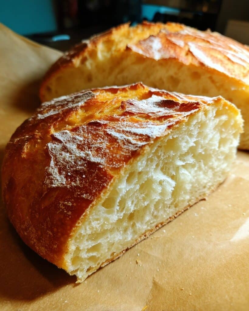 No Knead Cheddar Bread in the Dutch Oven Recipe
