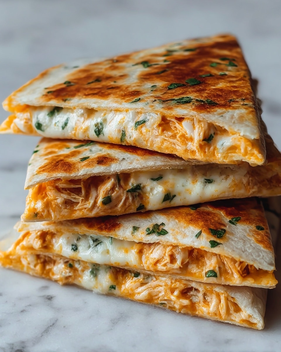 High Protein Chicken Ranch Quesadilla Crispy Creamy Low Carb Recipe - Recipe Image