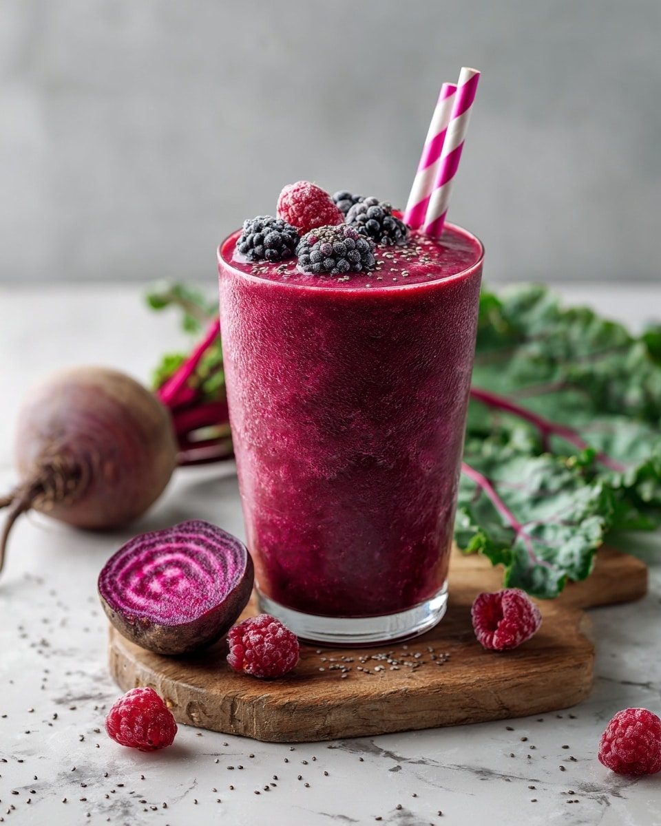 Beet Berry Smoothie with Rosemary Recipe - Recipe Image