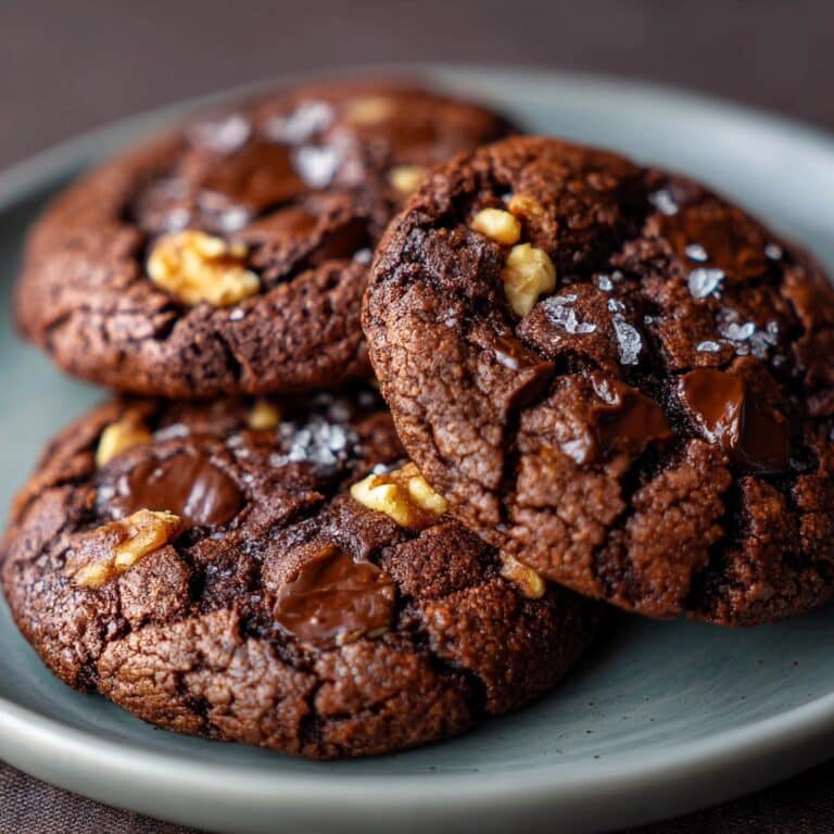 Double Chocolate Salted Caramel Cookies Recipe