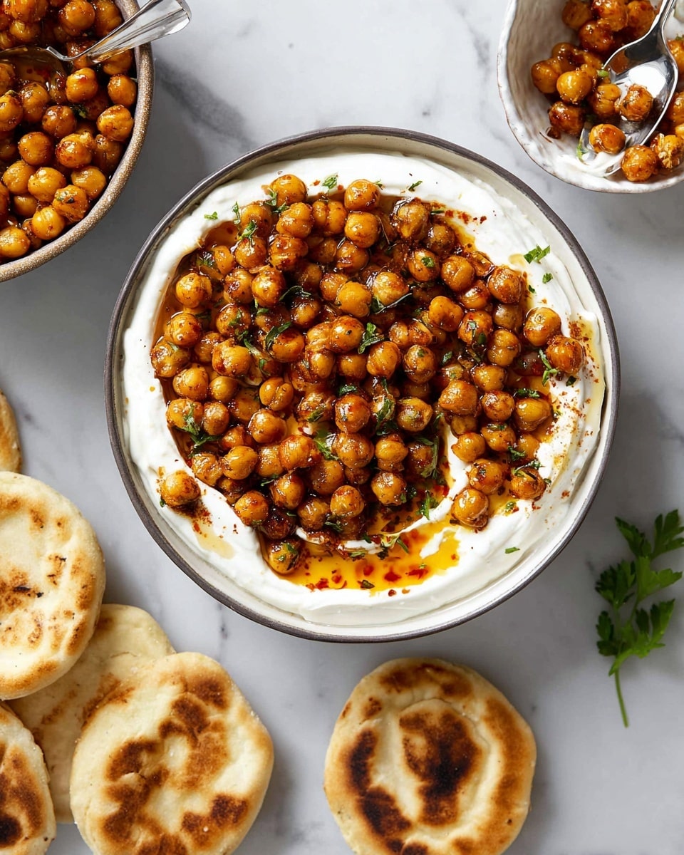 Marinated Chickpeas with Whipped Feta Recipe - Recipe Image