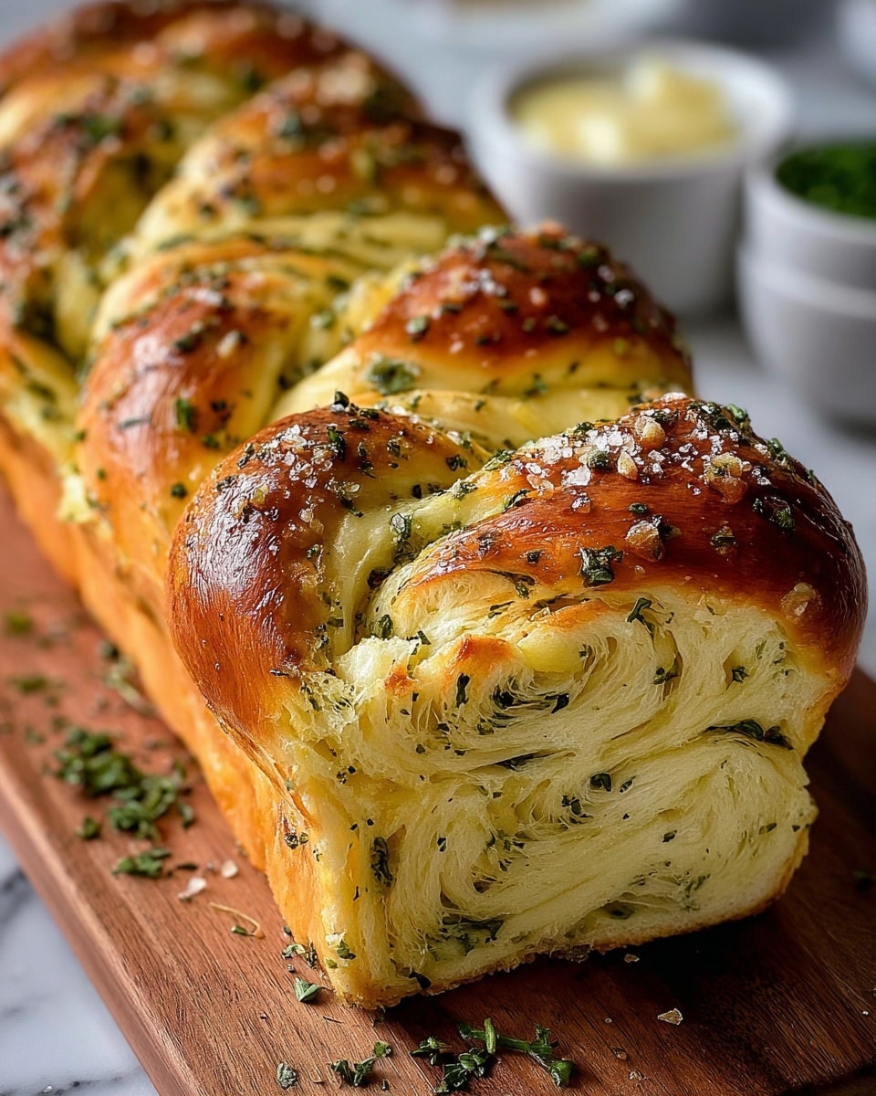 Ultimate Swirled Garlic Herb Cheese Bread Recipe