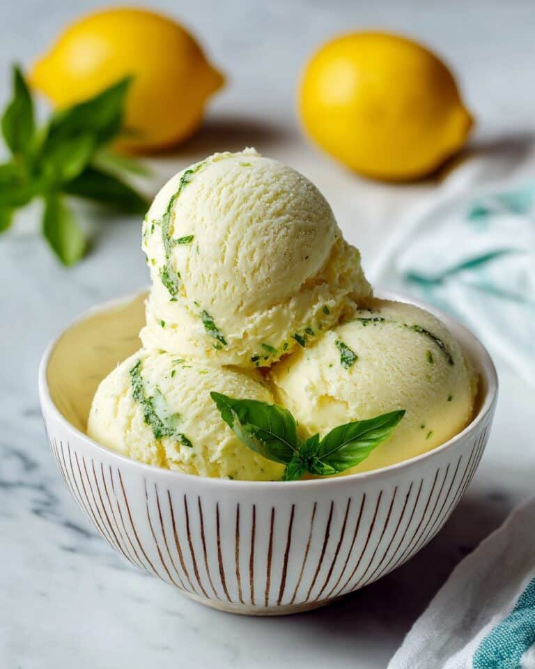 Lemon Basil Sorbet: Refreshing Summer Bliss Recipe