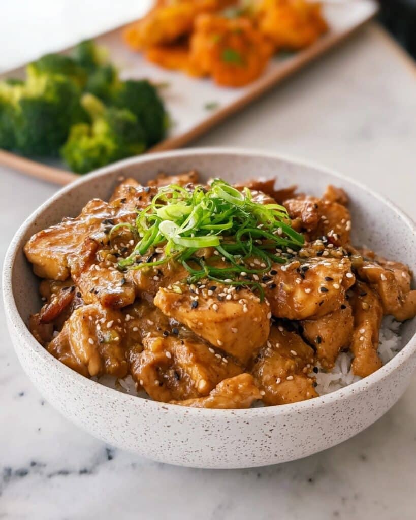 Japanese Inspired Chicken and Egg Rice Bowl Recipe