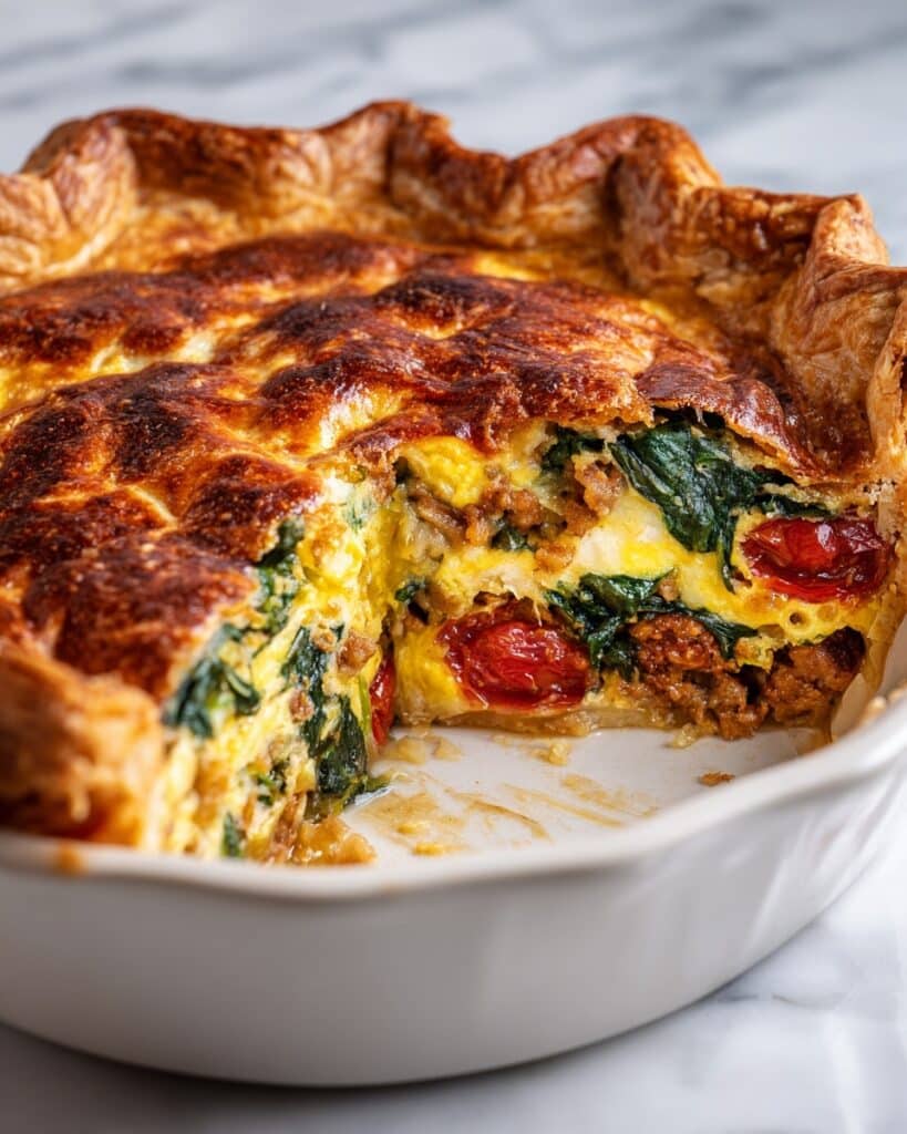 Cottage Cheese Crustless Quiche Recipe
