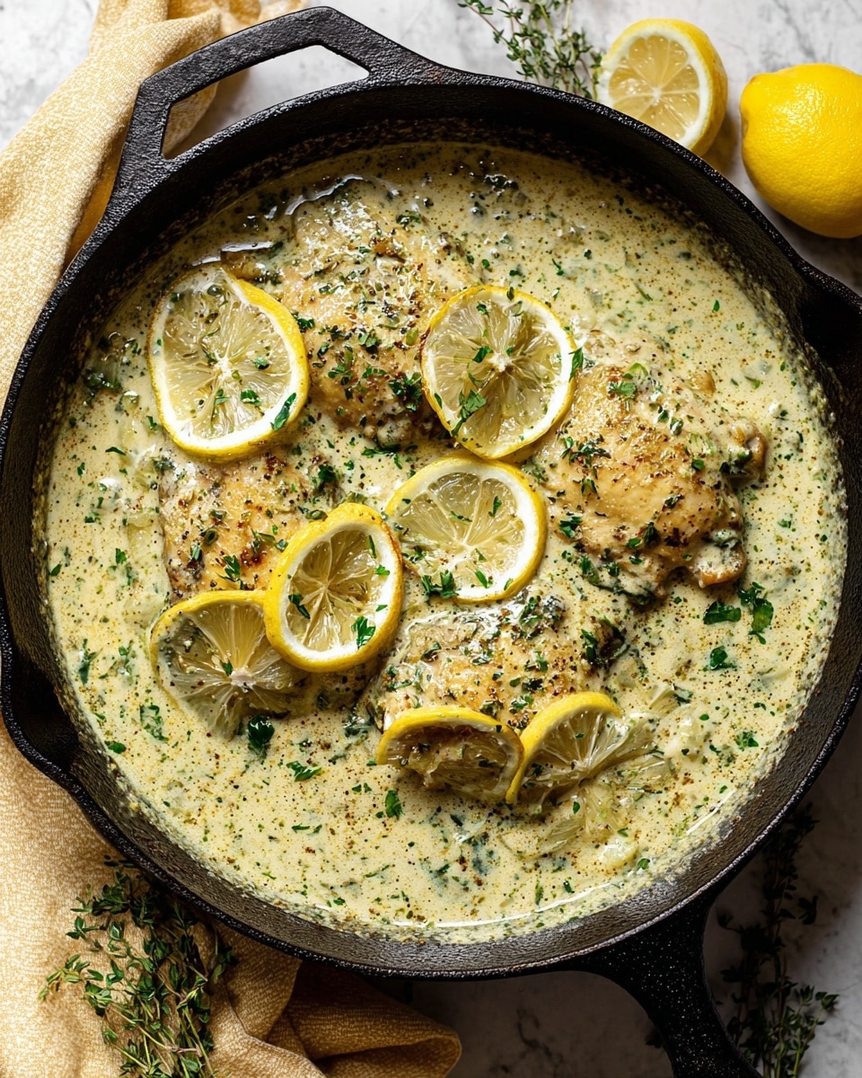 Creamy Lemon Garlic Herb Tilapia Recipe - Recipe Image
