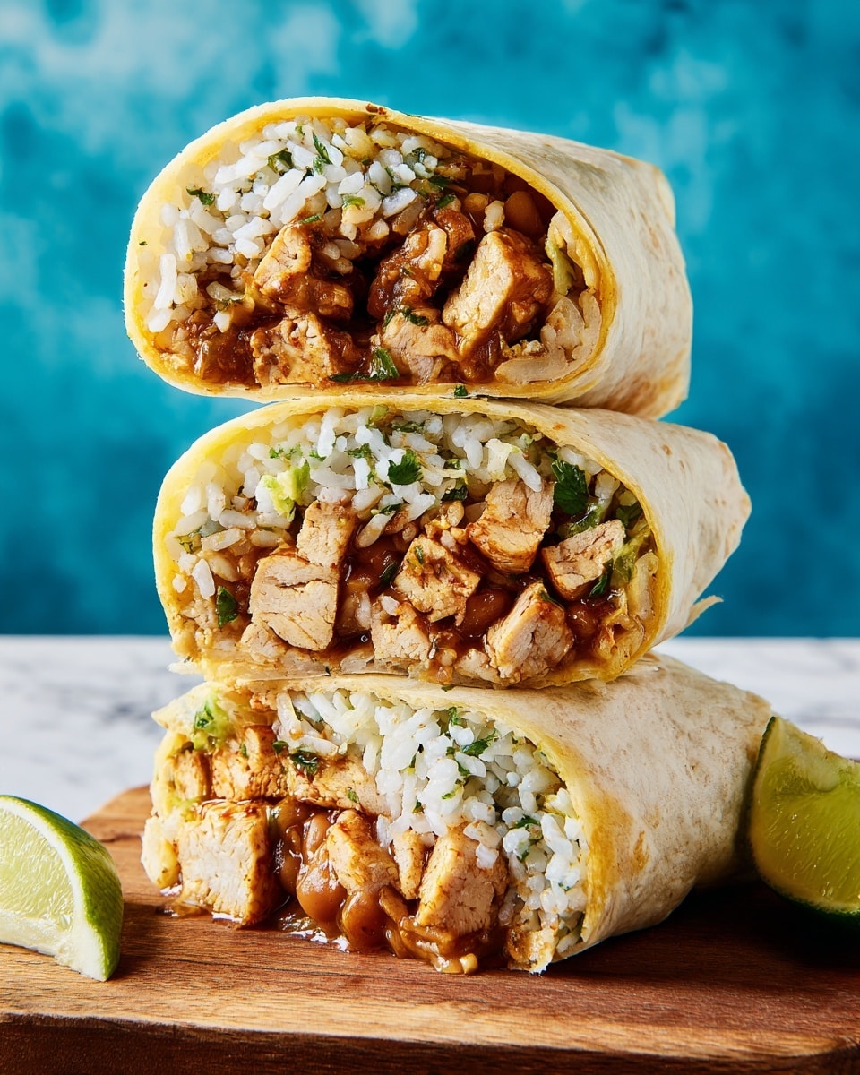 Tofu Burritos with Cilantro-Lime Rice and Pinto Beans Recipe - Recipe Image
