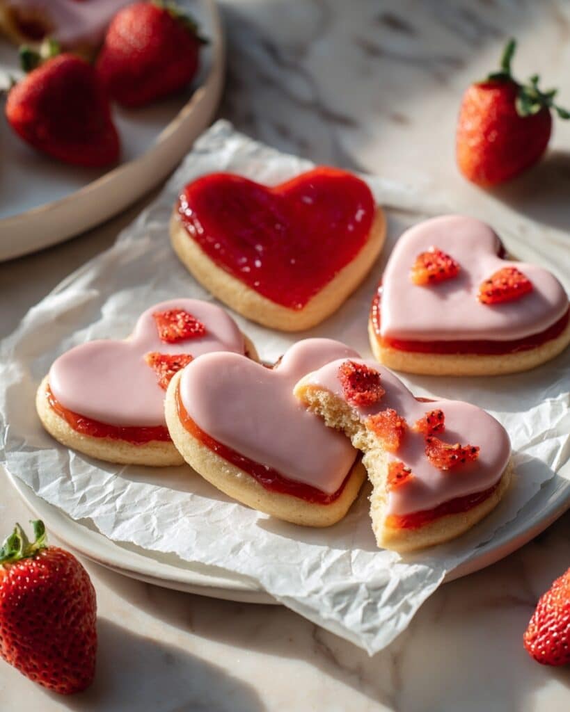 Strawberry Shortbread Cookies Recipe