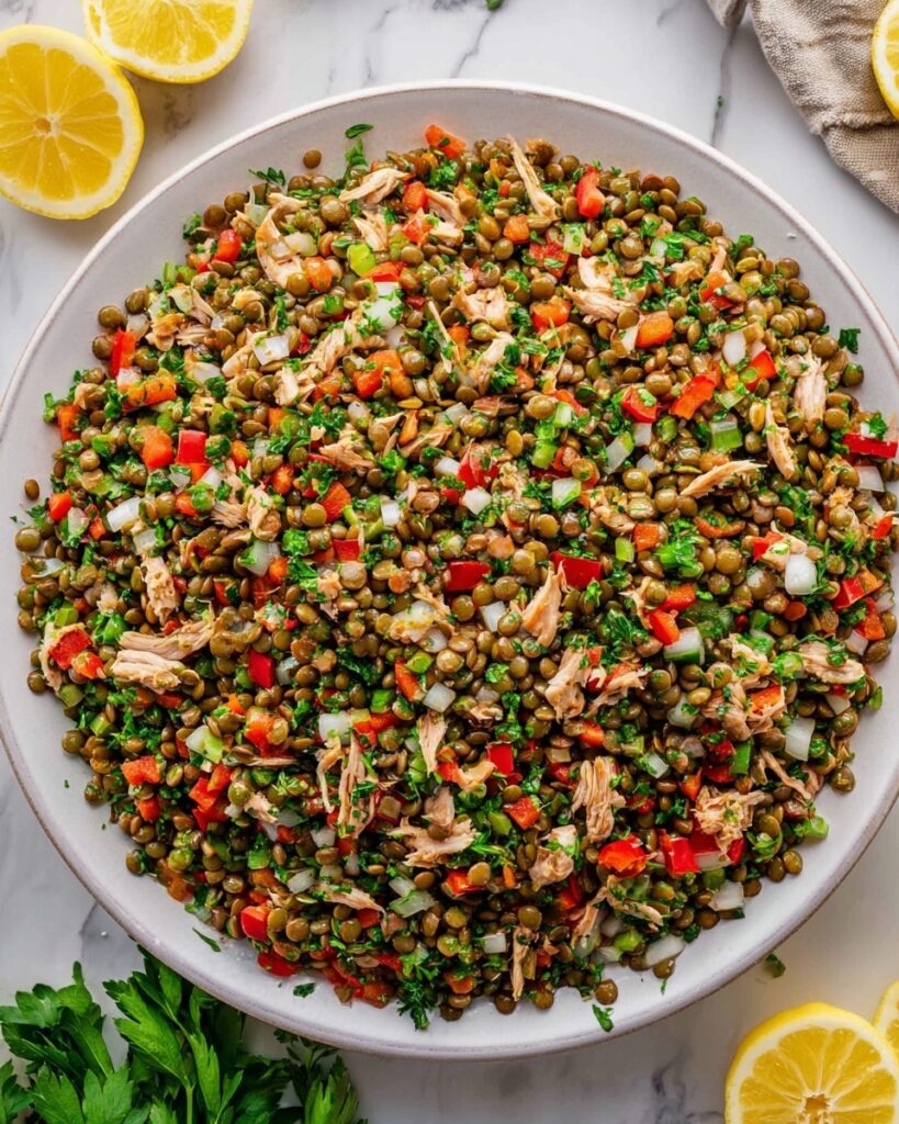 Mediterranean Chicken Lentil Salad Recipe