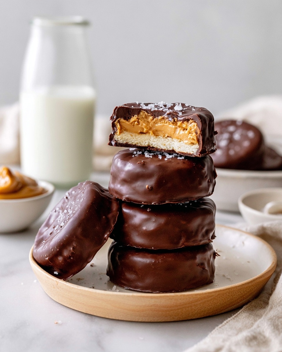 Ritz Cookies with Peanut Butter and Chocolate Recipe - Recipe Image