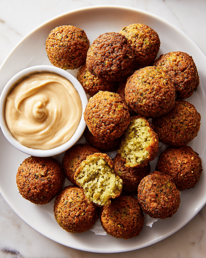 Homemade Falafel with Tahini Sauce Recipe