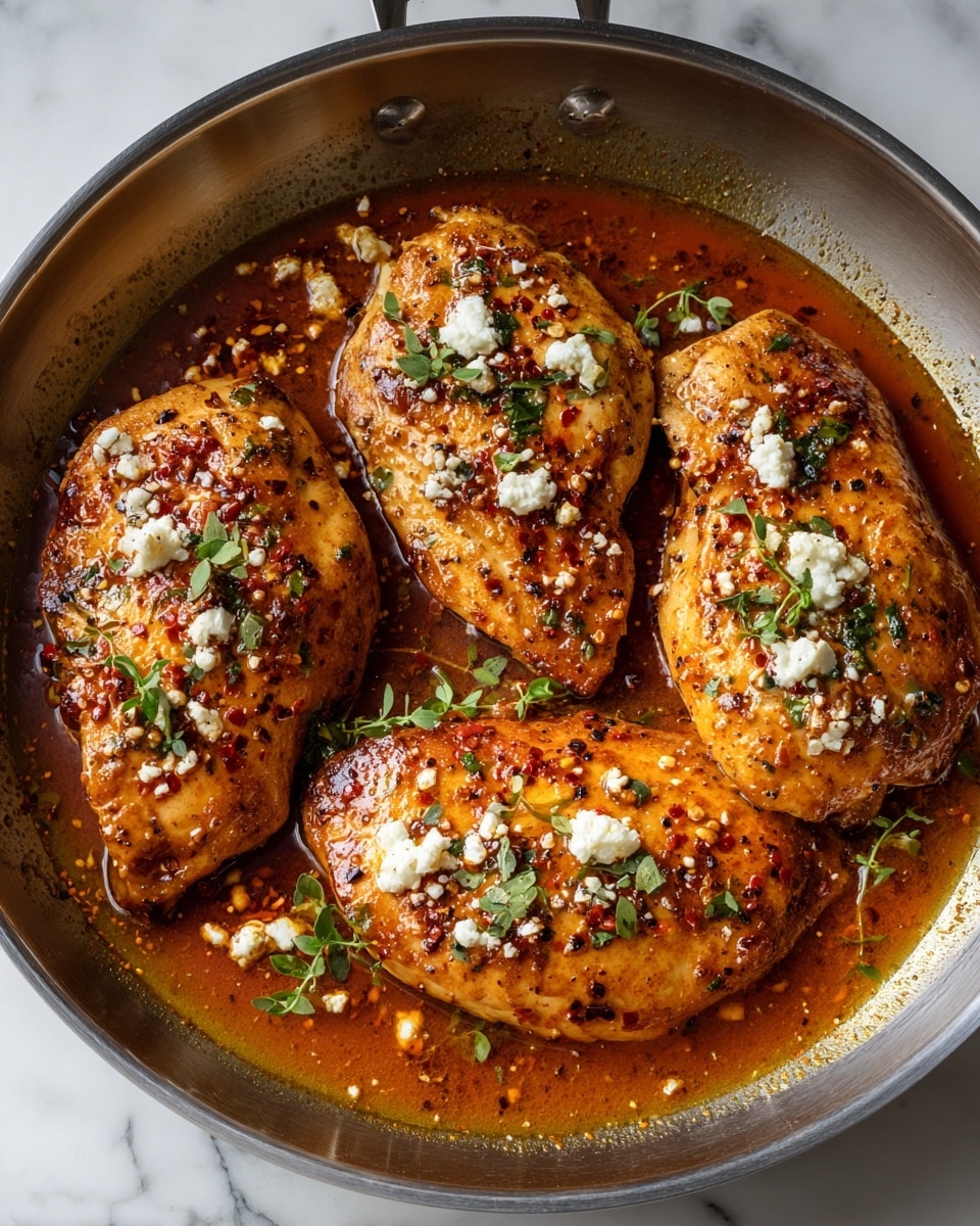 Hot Honey Feta Chicken Recipe - Recipe Image