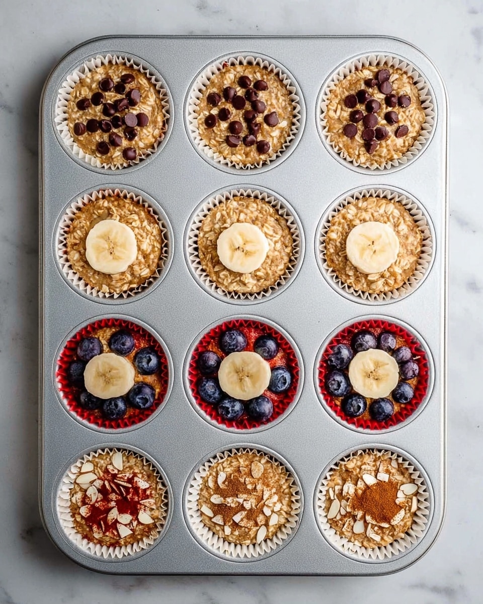 Baked Oatmeal Cups with Four Delicious Variations Recipe - Recipe Image