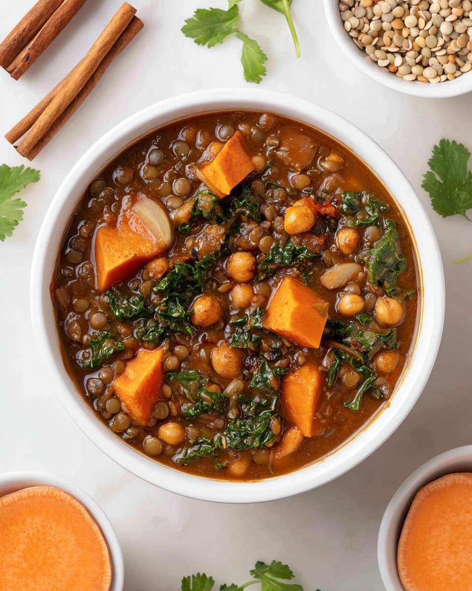 Vegan Moroccan Lentil & Vegetable Stew Recipe - Recipe Image