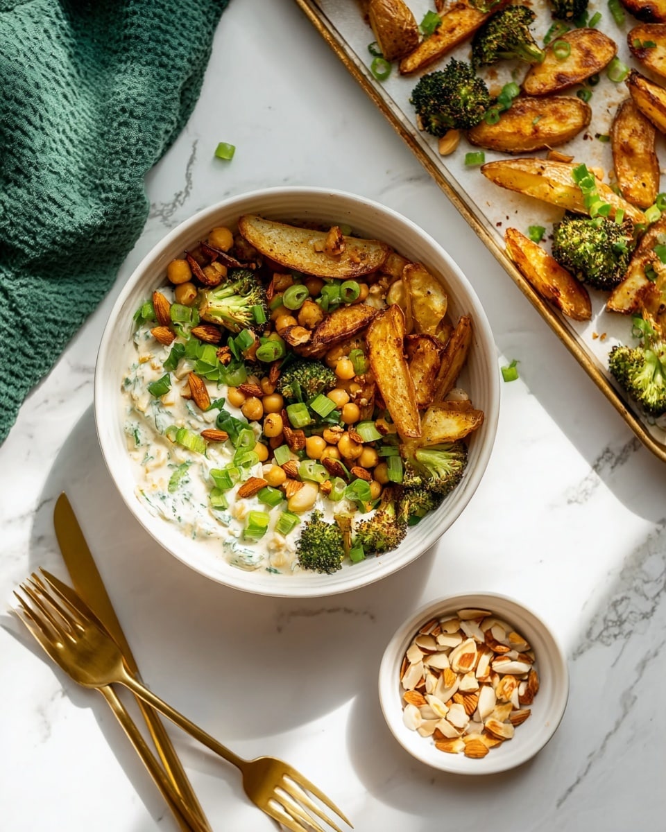 Roasted Potato Bowl with Garlic Confit Sauce Recipe - Recipe Image