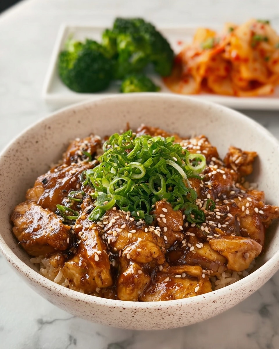 Japanese Inspired Chicken and Egg Rice Bowl Recipe - Recipe Image