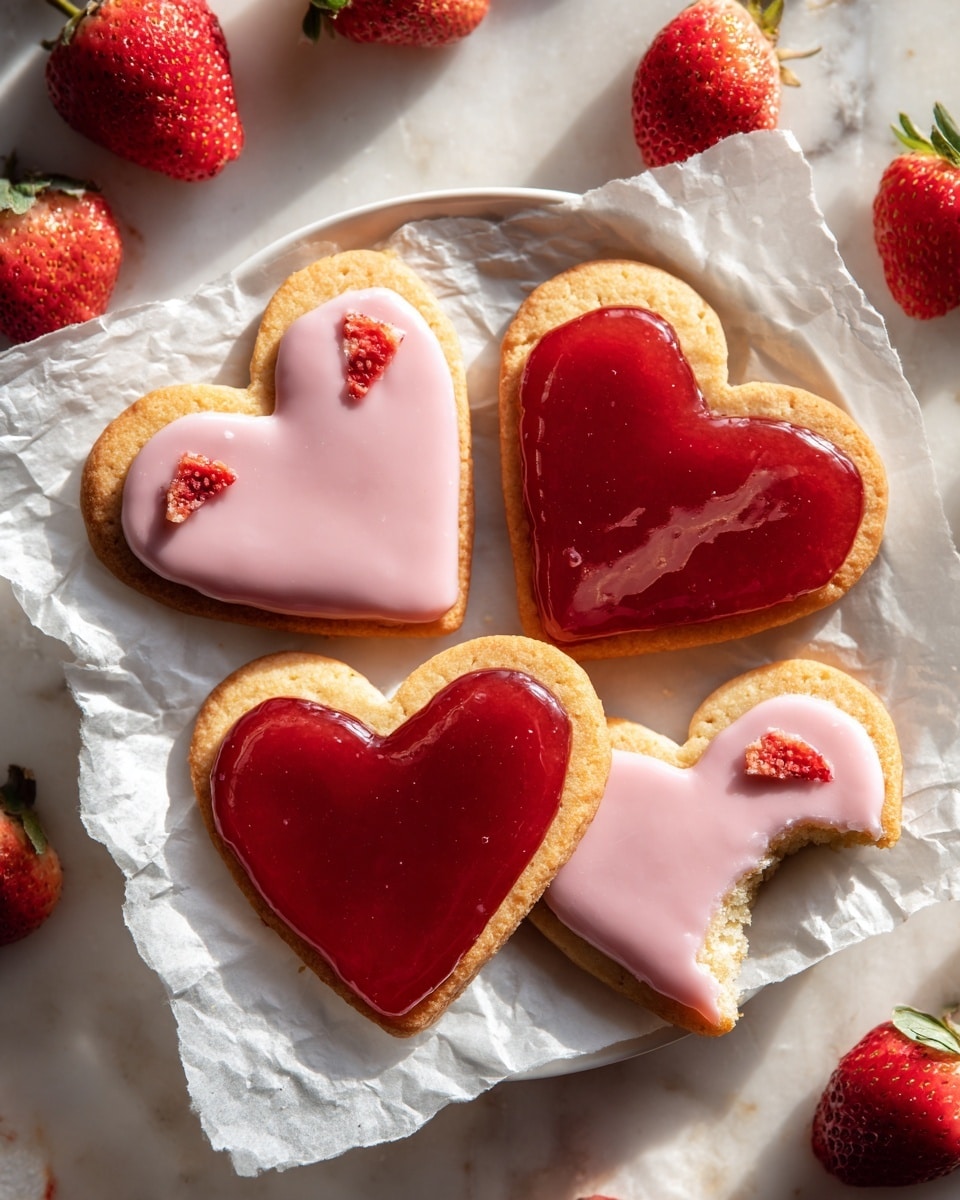 Strawberry Shortbread Cookies Recipe - Recipe Image