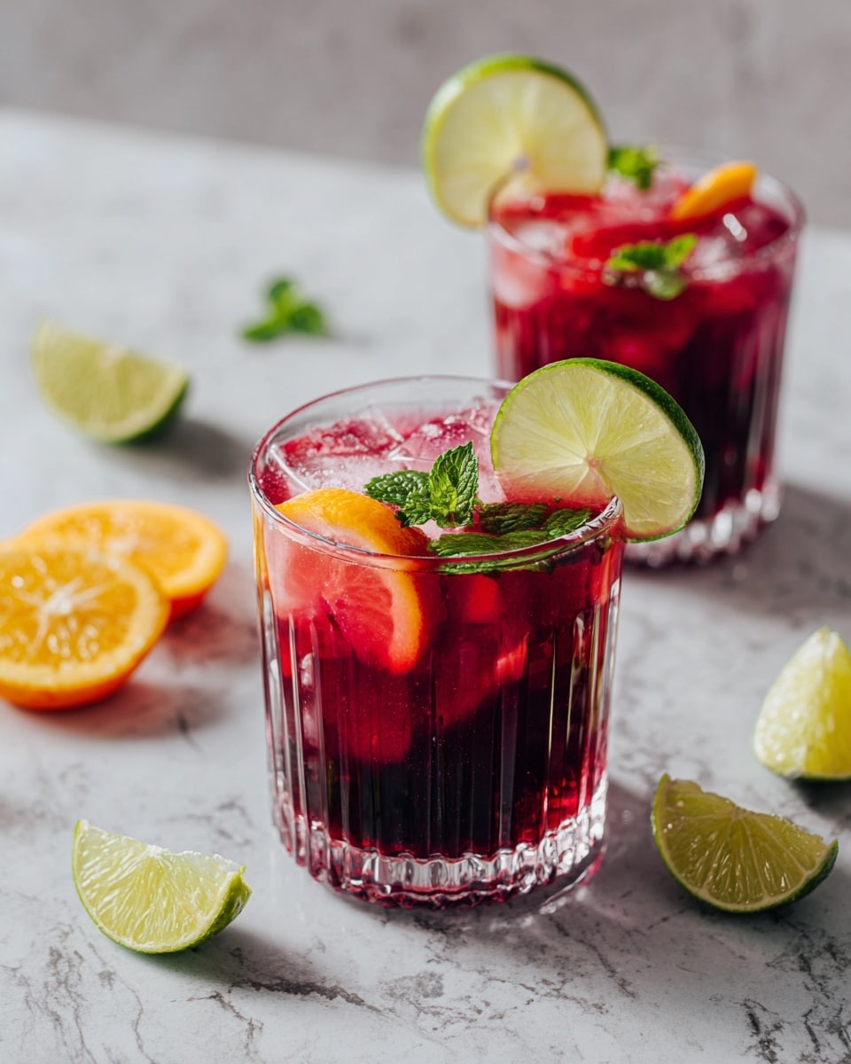 Strawberry Lime Mocktail Margarita Recipe - Recipe Image