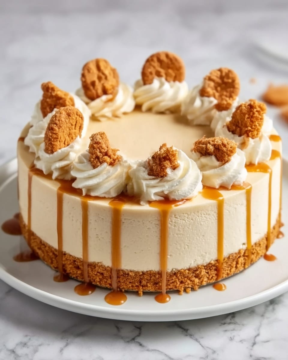 No-Bake Biscoff Cheesecake Recipe - Recipe Image